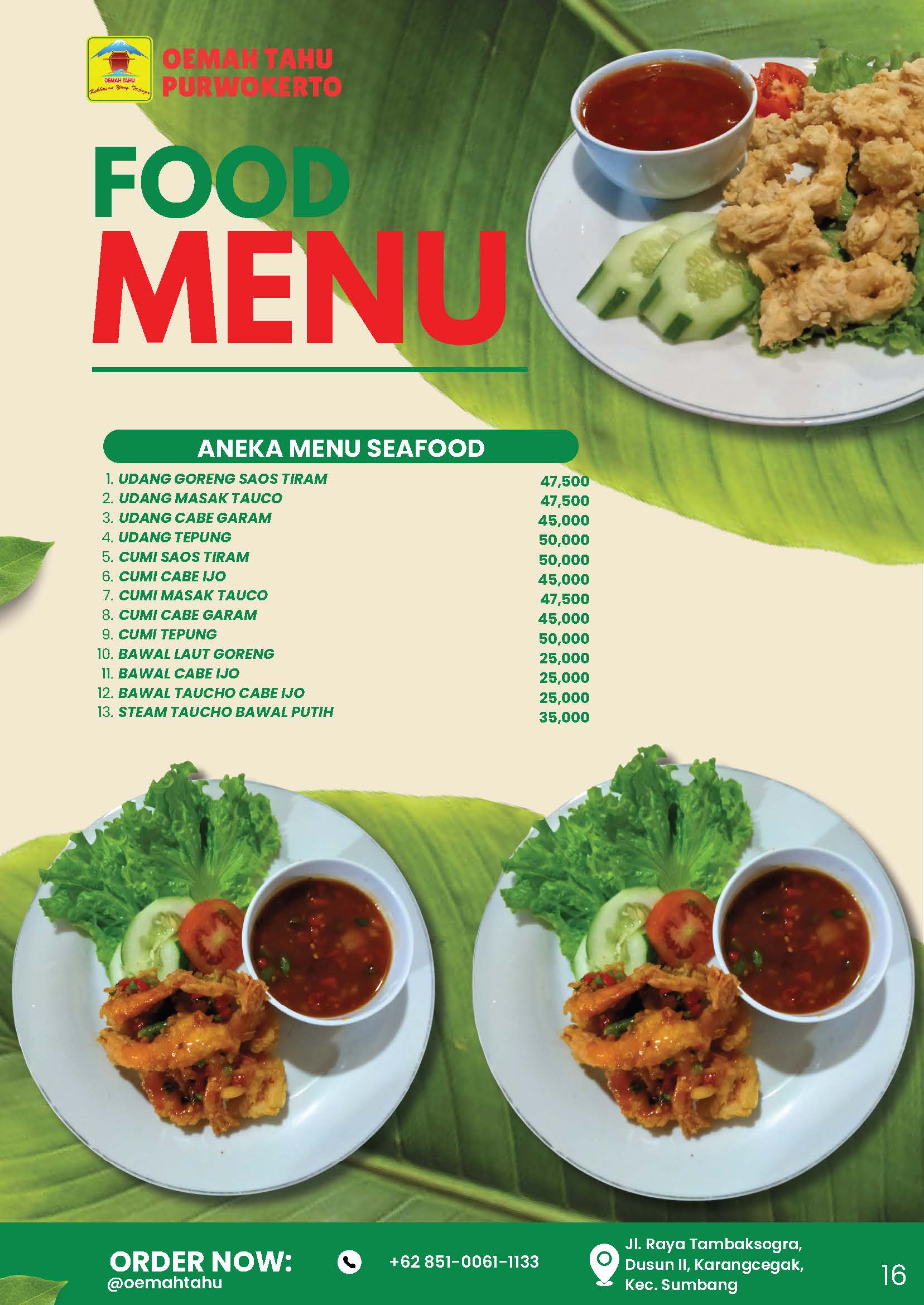 ANEKA MENU SEAFOOD
